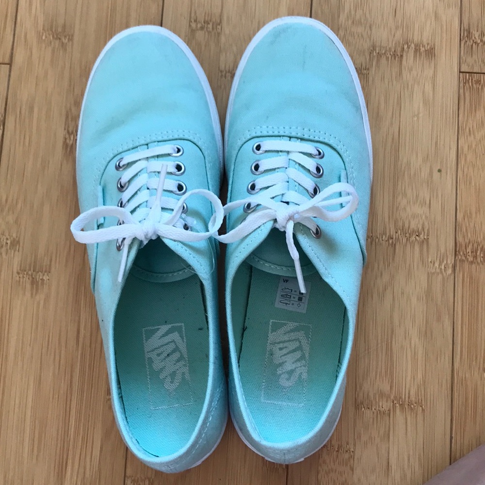 light greenish blueish vans
